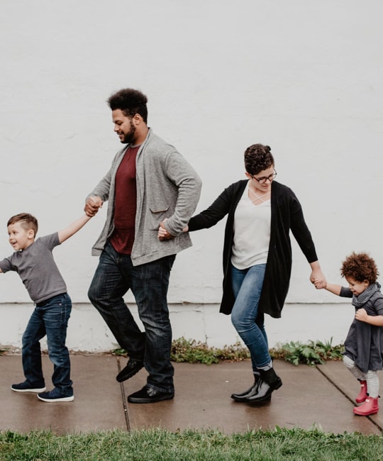 family dancing